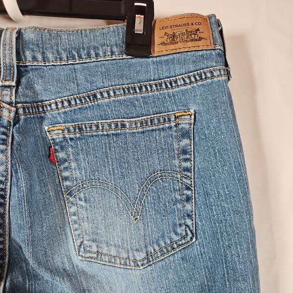 Levi's 505 Straight Leg Jeans Y2K Medium Wash Denim Womens Size 12L - Picture 8 of 10